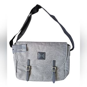 Grey Laptop Messenger Bag